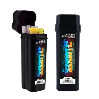 J-Locker Cigarette/Joint Holder with Separate Lighter Compartment (Black)