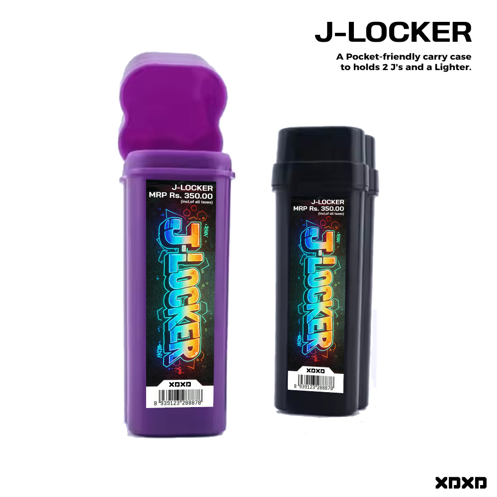 J-Locker Cigarette/Joint Holder with Separate Lighter Compartment (Black)