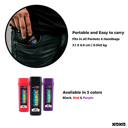 J-Locker Cigarette/Joint Holder with Separate Lighter Compartment (Black)